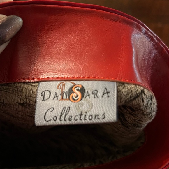 Red Studded Knee-High Boots - Picture 6 of 6